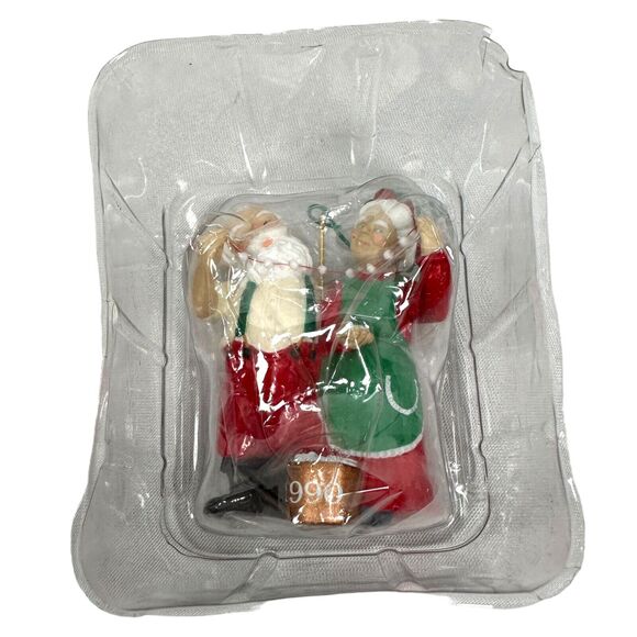 Vintage Hallmark Keepsake Ornament Lot 4 Santa Maria Claus Christmas Tree Mice - Picture 7 of 10